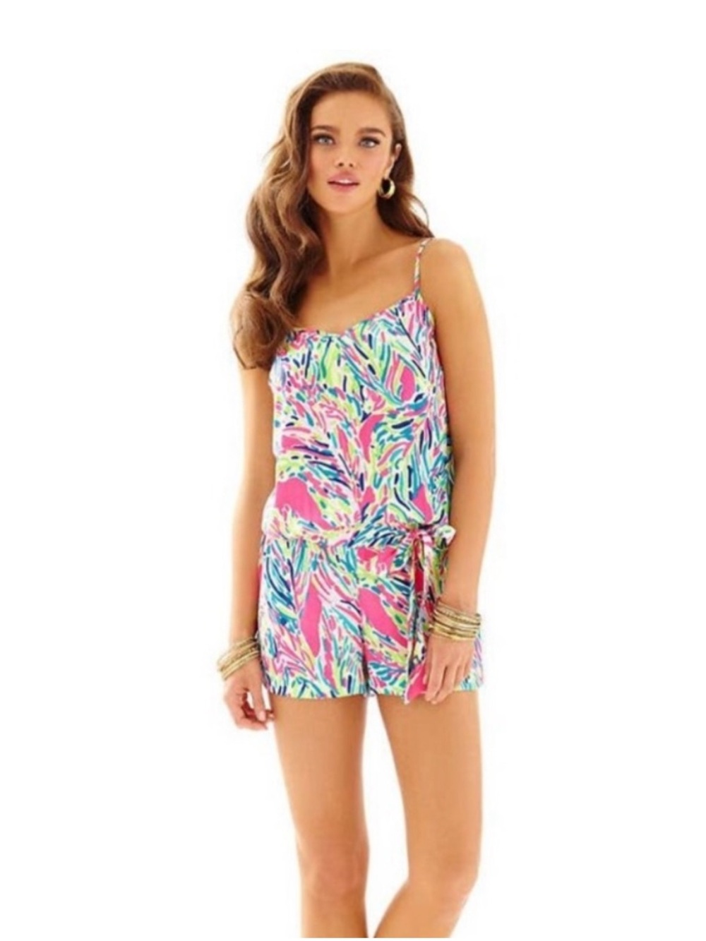 Lilly Pulitzer Deanna Romper in Palm Reader